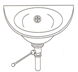 Lavabos Cristal, Baños, Duchas