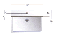 Lavabos Axa Quadro 70