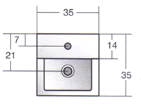 Lavabos Axa Quadro 35