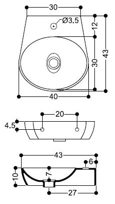 Lavabos Axa 10087