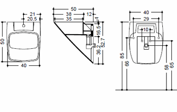 Lavabos Axa 10080