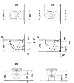 Inodoros Duravit Starck 3