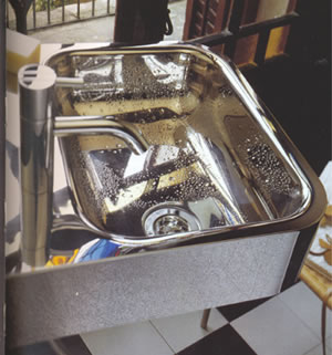 El acero inoxidable se hunde, Lavabos acero, Lavabos, Sanitarios, Inodoros,  Lavabos