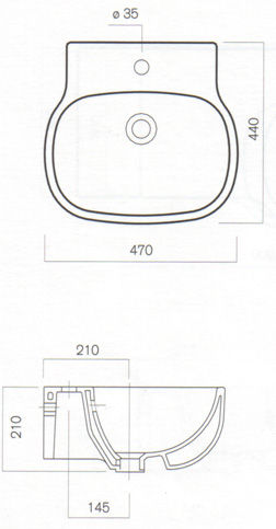 Lavabos Pozzi Ginori Serie 500