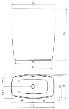 Lavabo Tender de Antonio Lupi